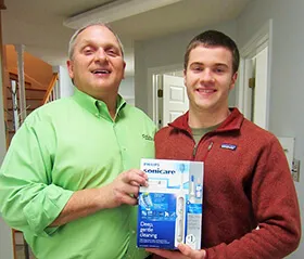 Our December 2016 birthday winner claimed his prize!