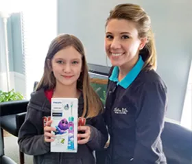 Addison Our January Sonicare Birthday Winner