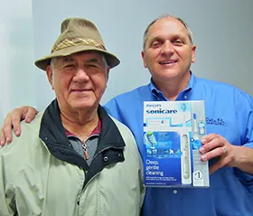 Our January 2017 birthday winner claimed his prize!