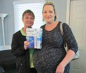 Our March 2017 birthday winner claimed her prize!
